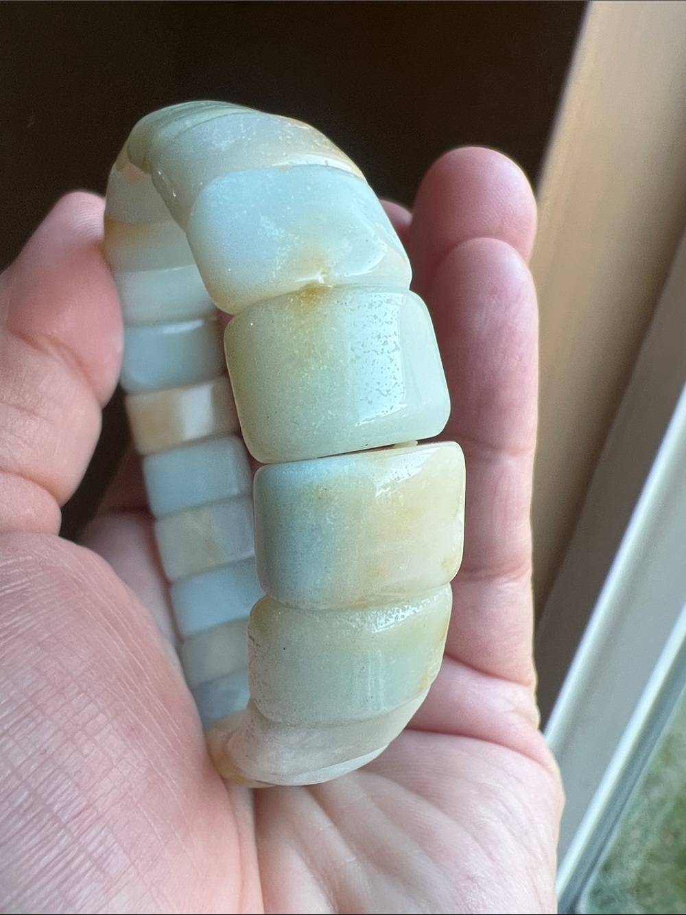 Amazonite Chunky Stretch Bracelet Size 7